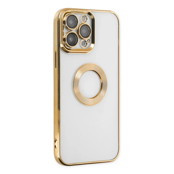iPhone 14 Pro Kılıf Slot Silikon - Gold - Resim 2