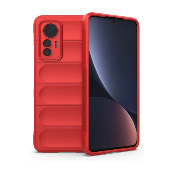 Xiaomi Mi 12 Lite Kılıf Optimum Silikon - Kırmızı ürün görseli 1