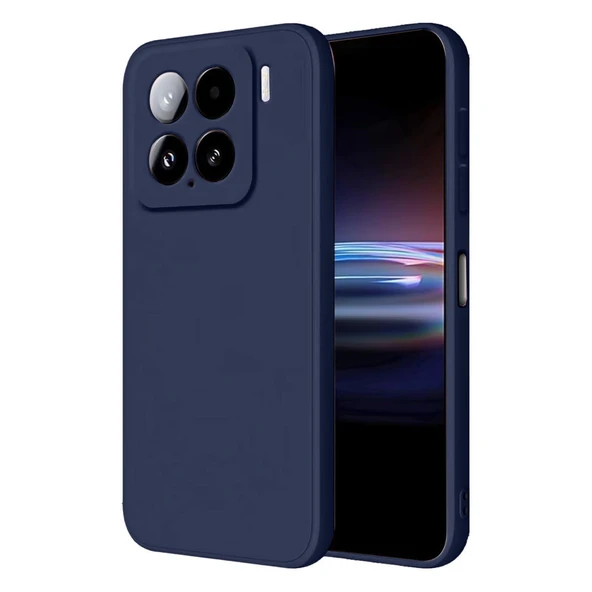 Xiaomi Mi 15 Pro Kılıf Nano İçi Kadife Silikon - Lacivert ürün görseli 1