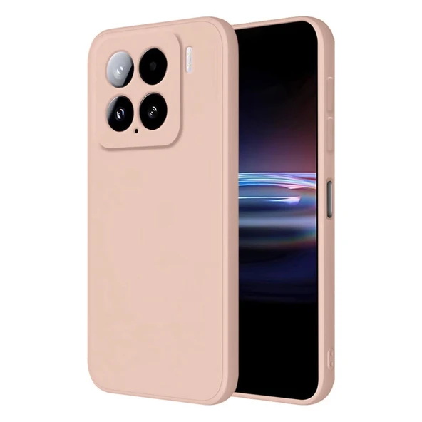 Xiaomi Mi 15 Pro Kılıf Nano İçi Kadife Silikon - Pudra ürün görseli 1