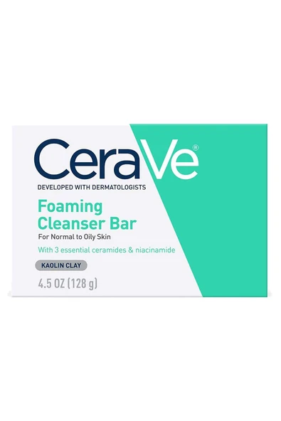 CeraVe Köpüren Yüz ve Vücut Temizleme Barı 128GR ürün görseli 1
