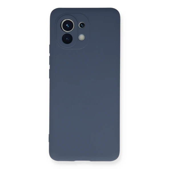 Xiaomi Mi 11 Kılıf Nano İçi Kadife Silikon - Gri ürün görseli 1