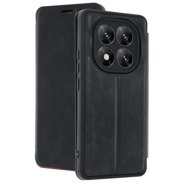 Xiaomi Redmi Note 14 Pro 5g Kılıf Flip Cover - Siyah ürün görseli 1