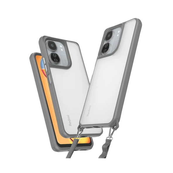 Xiaomi Redmi 13c Kılıf Penta Silikon Kılıf - Titan Gri ürün görseli 1