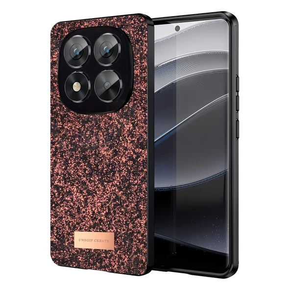 Xiaomi Redmi Note 14 Pro 5g Bright Simli Kapak - Derin Mor ürün görseli 1