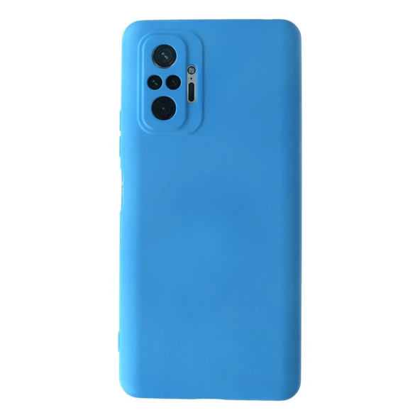 Xiaomi Redmi Note 10 Pro Kılıf Nano İçi Kadife Silikon - Mavi ürün görseli 1