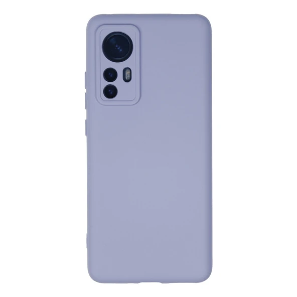 Xiaomi Mi 12 Kılıf Nano İçi Kadife Silikon - Lila ürün görseli 1