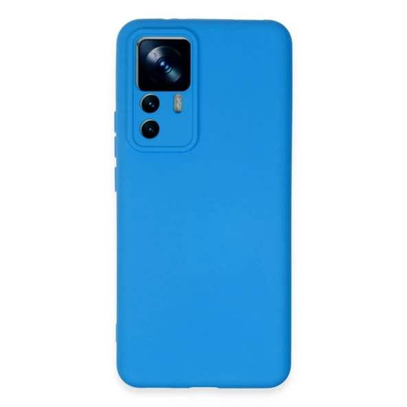 Xiaomi Mi 12t Pro Kılıf Nano İçi Kadife Silikon - Mavi ürün görseli 1