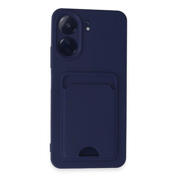 Xiaomi Redmi 13c Kılıf Kelvin Kartvizitli Silikon - Lacivert ürün görseli 1