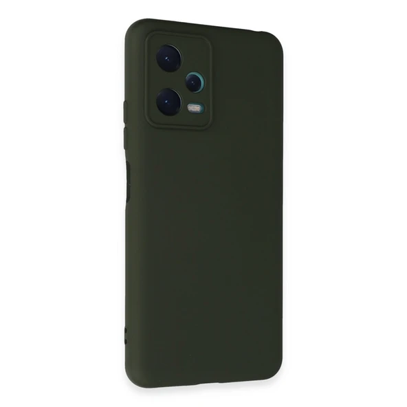 Xiaomi Redmi Note 12 5g Kılıf Nano İçi Kadife Silikon - Koyu Yeşil ürün görseli 1