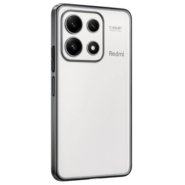 Xiaomi Poco X6 Pro Kılıf Kamera Korumalı Lensli Silikon - Gümüş ürün görseli 1