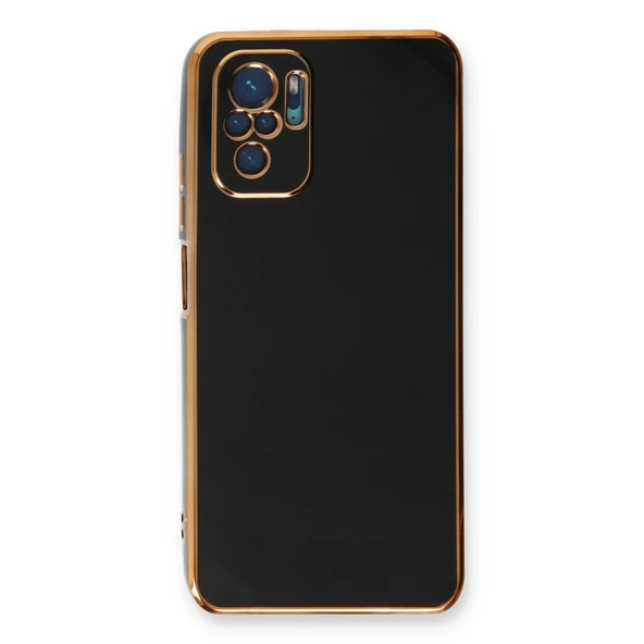 Xiaomi Redmi Note 10 Kılıf Volet Silikon - Siyah - Resim 2