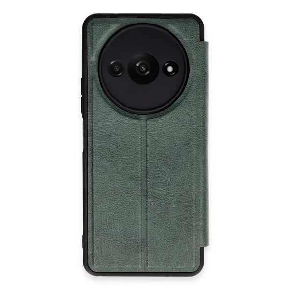 Xiaomi Redmi A3 4g Kılıf Flip Cover - Koyu Yeşil ürün görseli 1