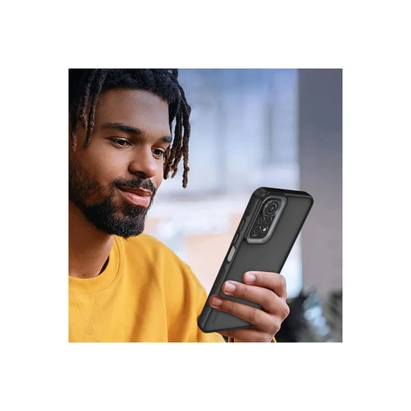 Xiaomi Redmi Note 11 Kılıf Elegant Kapak - Pudra - Resim 2
