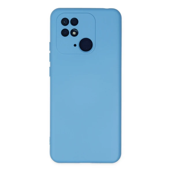Xiaomi Redmi 10c Kılıf Nano İçi Kadife Silikon - Mavi ürün görseli 1