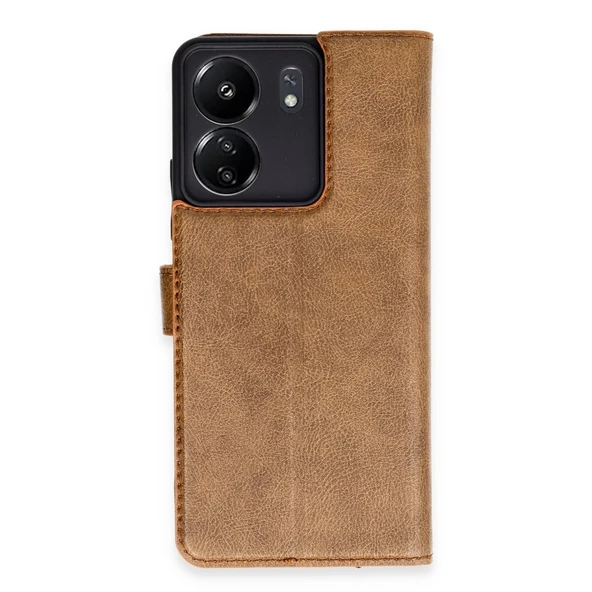 Xiaomi Redmi 13c Kılıf Trend S Plus Kapaklı Kılıf - Taba ürün görseli 1