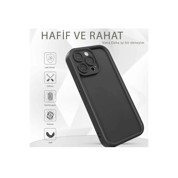 Xiaomi Poco X7 Pro Viera Silikon - Siyah - Resim 4