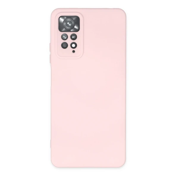 Xiaomi Redmi Note 11 Pro Kılıf Nano İçi Kadife Silikon - Pudra ürün görseli 1