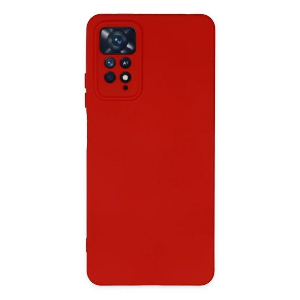 Xiaomi Redmi Note 11 Pro Kılıf Nano İçi Kadife Silikon - Kırmızı ürün görseli 1