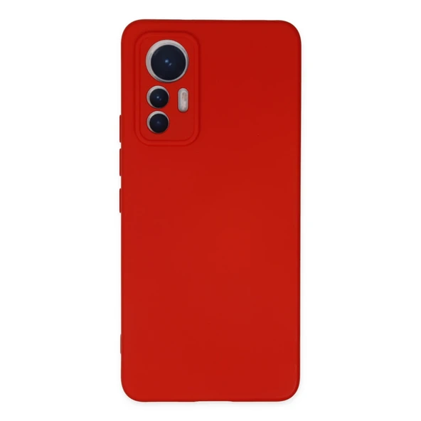 Xiaomi Mi 12 Lite Kılıf Nano İçi Kadife Silikon - Kırmızı ürün görseli 1