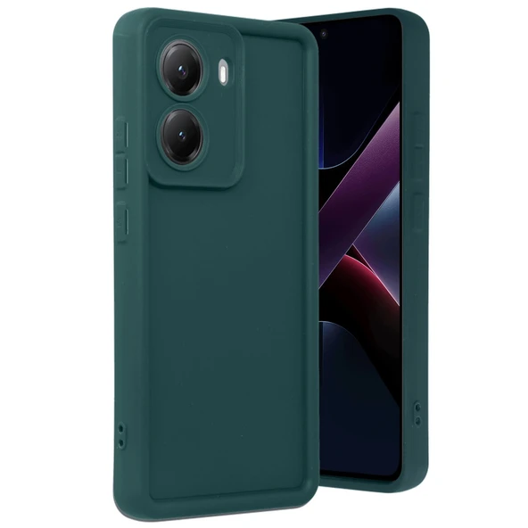 Xiaomi Poco X7 Pro Viera Silikon - Koyu Yeşil ürün görseli 1