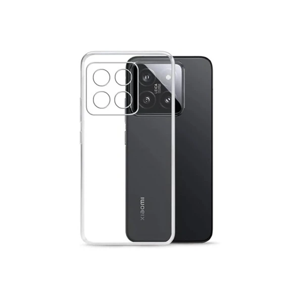 Xiaomi Mi 14t Pro Kılıf Lüx Şeffaf Silikon ürün görseli 1