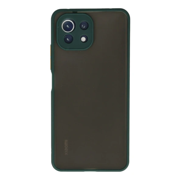 Xiaomi Mi 11 Lite Kılıf Montreal Silikon Kapak - Yeşil ürün görseli 1
