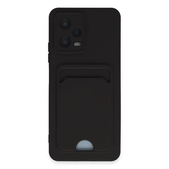 Xiaomi Poco X5 5g Kılıf Kelvin Kartvizitli Silikon - Siyah ürün görseli 1