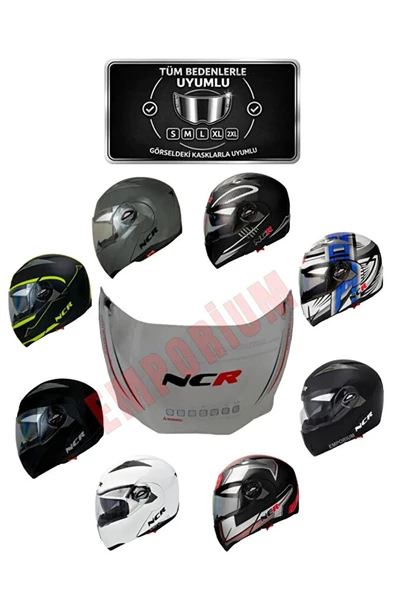 Çene Açılır Kask Vizör Camı (MODEL 158) ürün görseli 1