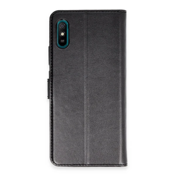 Xiaomi Redmi 9a Kılıf Trend S Plus Kapaklı Kılıf - Siyah ürün görseli 1