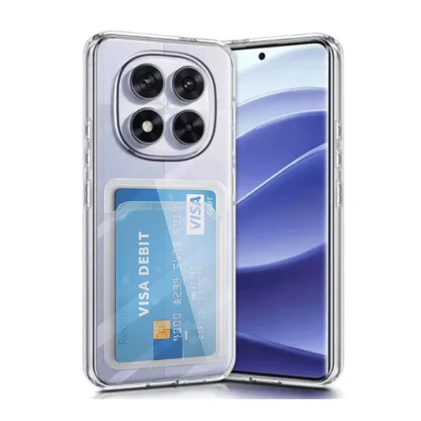 Xiaomi Redmi Note 14 Pro 5g Kılıf Kart Şeffaf Silikon - Şeffaf ürün görseli 1