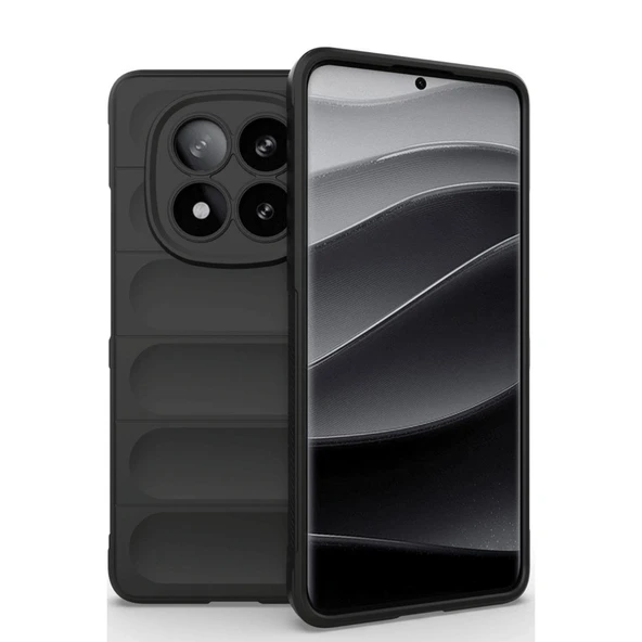 Xiaomi Redmi Note 14 Pro 5g Kılıf Optimum Silikon - Siyah ürün görseli 1