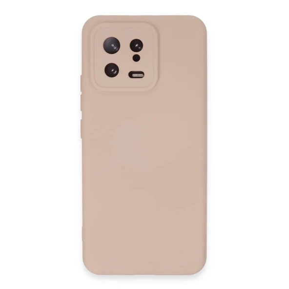 Xiaomi Mi 13 Kılıf Nano İçi Kadife Silikon - Pudra ürün görseli 1