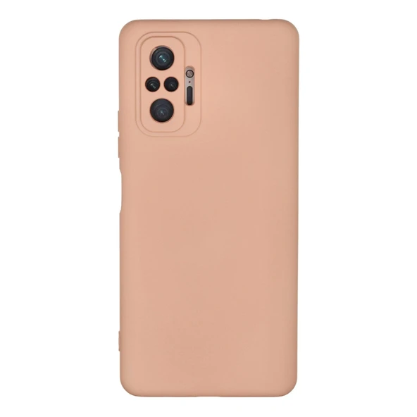 Xiaomi Redmi Note 10 Pro Kılıf Nano İçi Kadife Silikon - Pudra ürün görseli 1