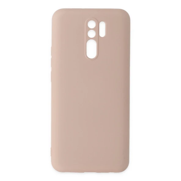 Xiaomi Redmi 9 Kılıf Nano İçi Kadife Silikon - Pudra ürün görseli 1