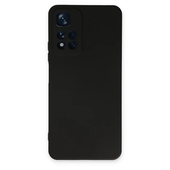 Xiaomi Redmi Note 11 Pro Plus 5g Kılıf Nano İçi Kadife Silikon - Siyah ürün görseli 1