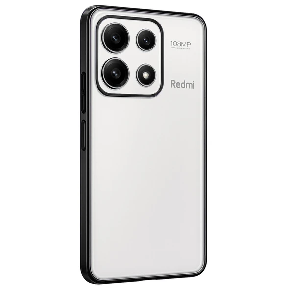 Xiaomi Poco X6 Pro Kılıf Kamera Korumalı Lensli Silikon - Siyah ürün görseli 1