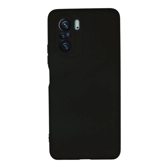 Xiaomi Poco F3 Kılıf Nano İçi Kadife Silikon - Siyah ürün görseli 1