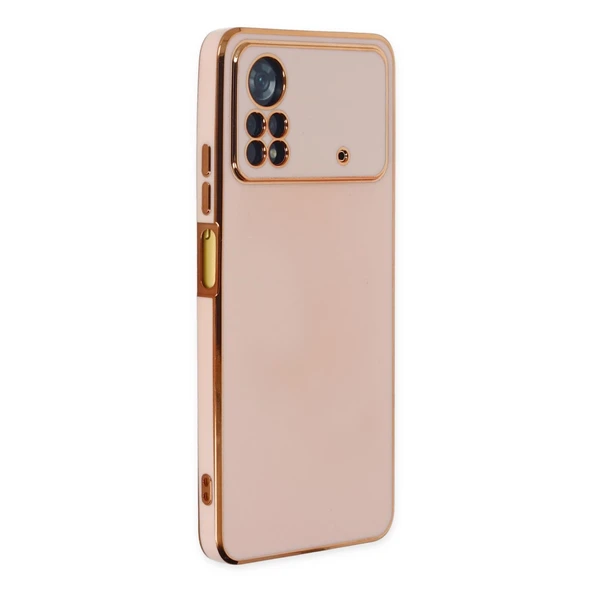 Xiaomi Poco X4 Pro 5g Kılıf Volet Silikon - Pembe ürün görseli 1