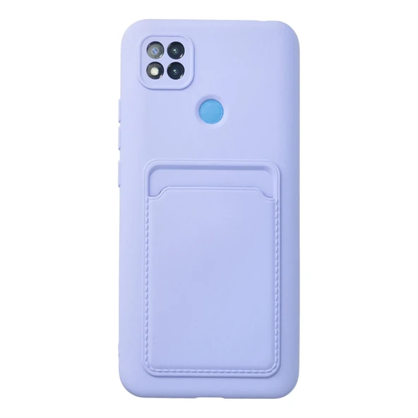 Xiaomi Redmi 9c Kılıf Kelvin Kartvizitli Silikon - Lila ürün görseli 1
