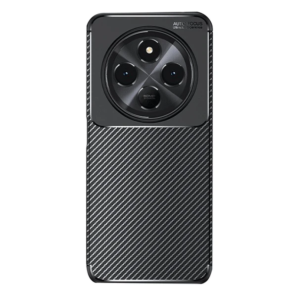 Xiaomi Redmi 14c Kılıf Auto Focus Karbon Kapak - Siyah ürün görseli 1