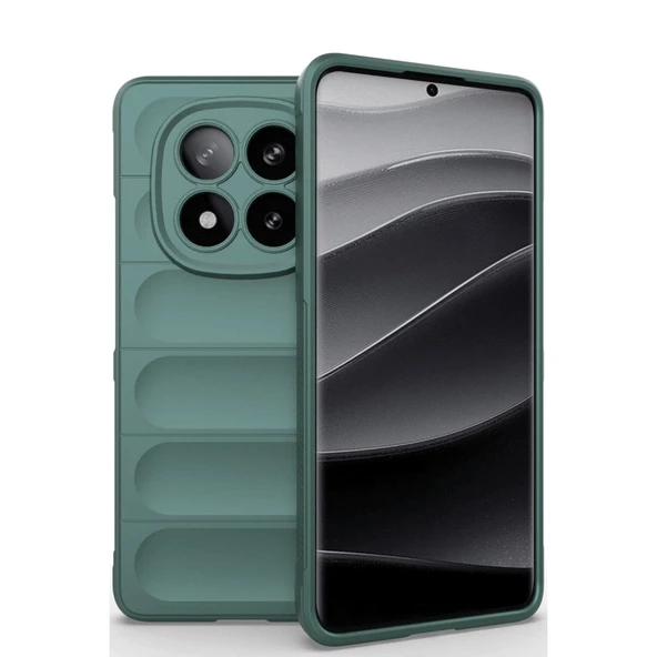 Xiaomi Redmi Note 14 Pro 5g Kılıf Optimum Silikon - Koyu Yeşil ürün görseli 1