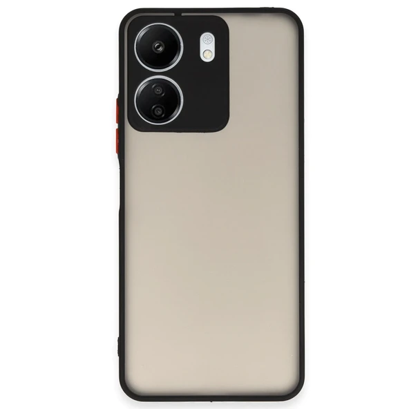 Xiaomi Redmi 13c Kılıf Montreal Silikon Kapak - Siyah ürün görseli 1