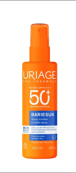 Bariesun Invisible Güneş Koruyucu Sprey SPF50+ 200 ml - Yüz ve Vücut - Hassas Ciltler İçin ürün görseli 1