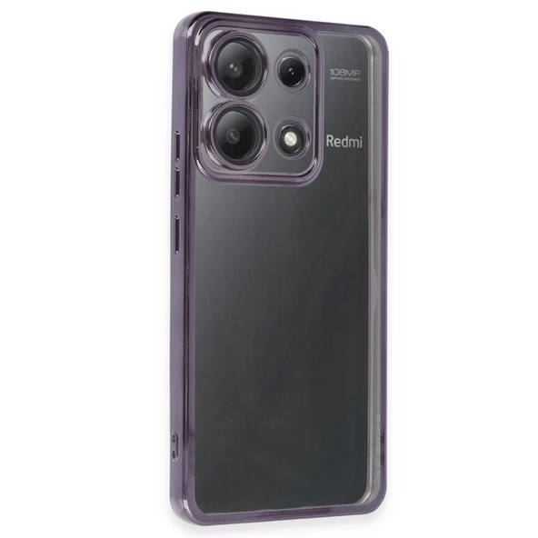 Xiaomi Poco X6 Kılıf Kamera Korumalı Lensli Silikon - Mor ürün görseli 1