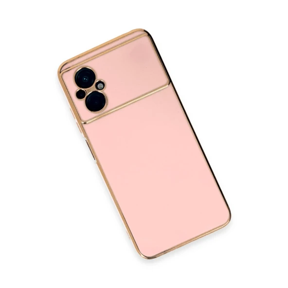 Xiaomi Poco M5 Kılıf Volet Silikon - Pembe - Resim 3