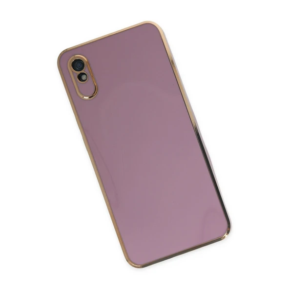Xiaomi Redmi 9a Kılıf Volet Silikon - Mor - Resim 2