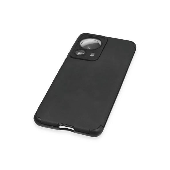 Xiaomi Mi 13 Lite Kılıf Loop Deri Silikon - Siyah - Resim 4