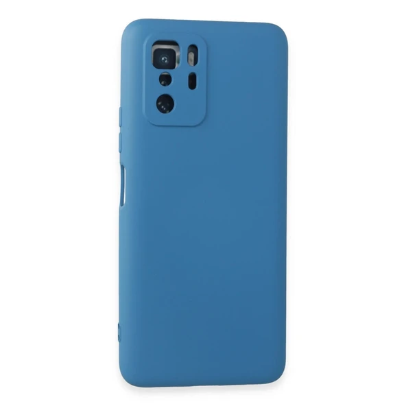 Xiaomi Poco X3 Gt Kılıf Nano İçi Kadife Silikon - Mavi ürün görseli 1