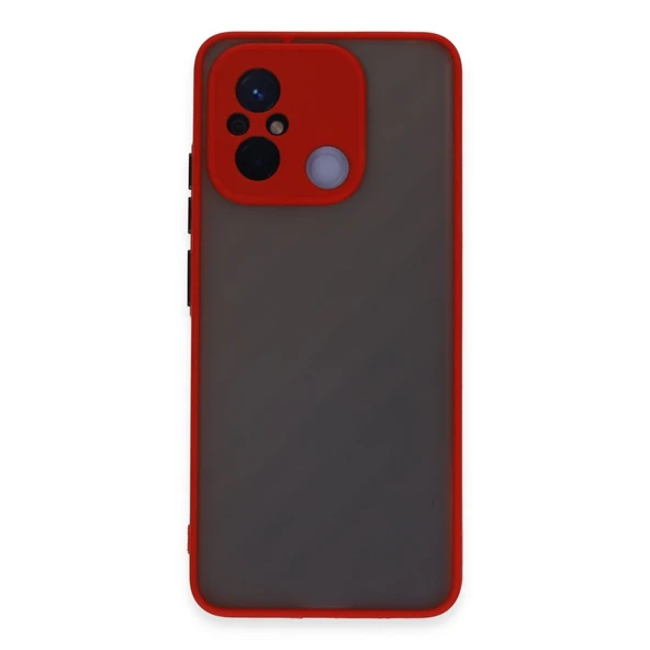 Xiaomi Redmi 12c Kılıf Montreal Silikon Kapak - Kırmızı ürün görseli 1